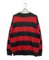 NUMBER (N)INE（ナンバーナイン）の古着「MOHAIR WIDE STRIPED KNIT SWEATER」｜ブラック×レッド