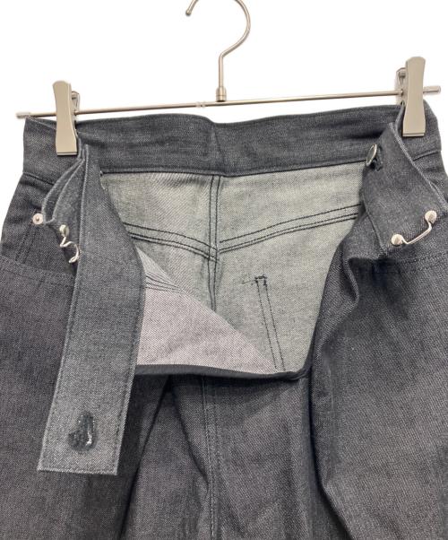 JOHN LAWRENCE SULLIVAN（ジョン ローレンス サリバン）JOHN LAWRENCE SULLIVAN (ジョン ローレンス サリバン) RIGID DENIM WIDE PANTS ブラック サイズ:Mの古着・服飾アイテム