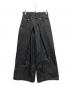 JOHN LAWRENCE SULLIVAN（ジョン ローレンス サリバン）の古着「RIGID DENIM WIDE PANTS」｜ブラック