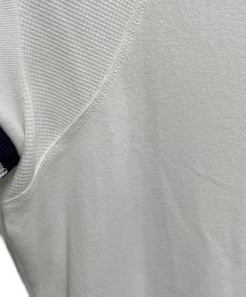 LACOSTE（ラコステ）LACOSTE (ラコステ) ワイドリブニットカラーポロドレス ホワイト サイズ:36の古着・服飾アイテム