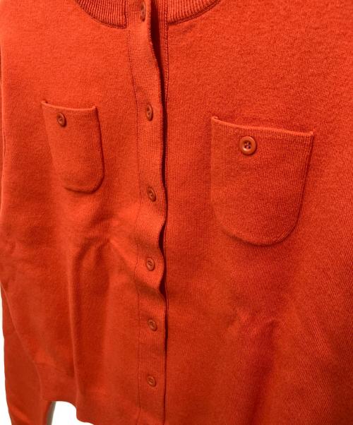 CABAN（キャバン）CABaN (キャバン) コットンカシミヤ クルーネックカーディガン レッド サイズ:Sの古着・服飾アイテム