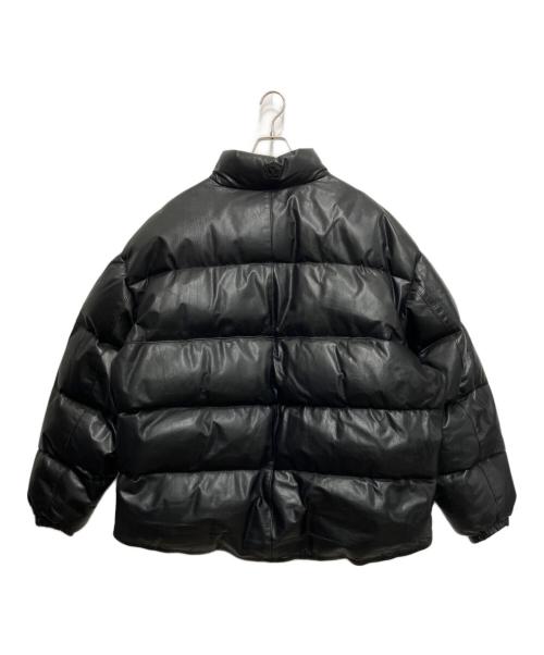 Schott（ショット）Schott (ショット) レザーダウンジャケット ブラック サイズ:6Xの古着・服飾アイテム