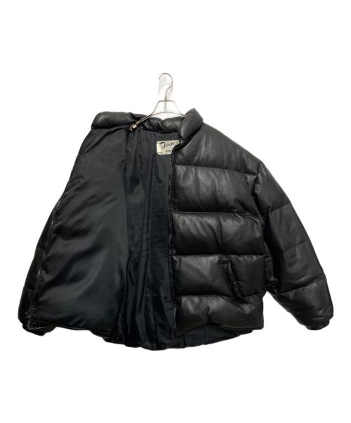 Schott（ショット）Schott (ショット) レザーダウンジャケット ブラック サイズ:6Xの古着・服飾アイテム