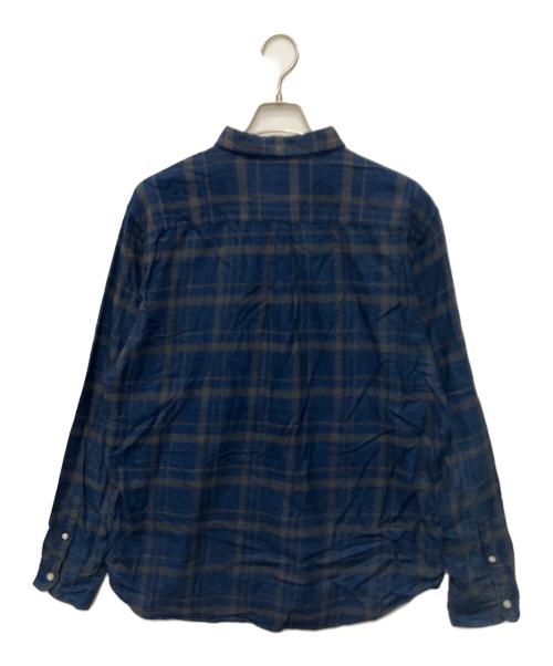 stussy（ステューシー）stussy (ステューシー) チェックネルシャツ ネイビー サイズ:XLの古着・服飾アイテム
