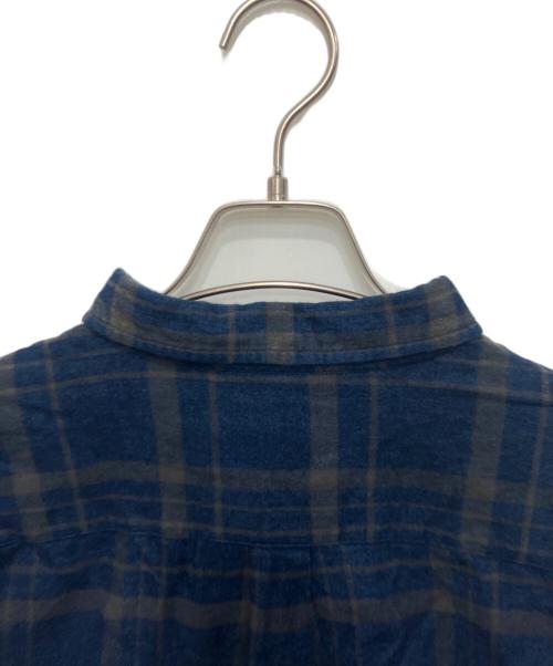 stussy（ステューシー）stussy (ステューシー) チェックネルシャツ ネイビー サイズ:XLの古着・服飾アイテム