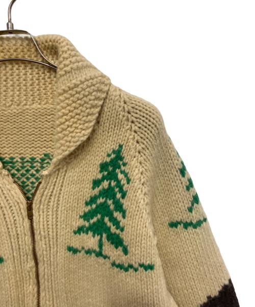 USED（ユーズド）USED (ユーズド) カウチンニットカーディガン ベージュ サイズ:表記なしの古着・服飾アイテム