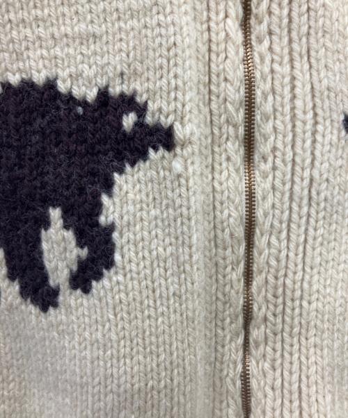 USED（ユーズド）USED (ユーズド) カウチンニットカーディガン ベージュ サイズ:表記なしの古着・服飾アイテム