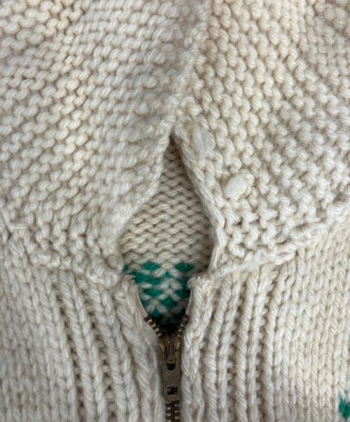 USED（ユーズド）USED (ユーズド) カウチンニットカーディガン ベージュ サイズ:表記なしの古着・服飾アイテム