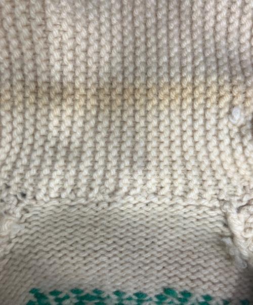 USED（ユーズド）USED (ユーズド) カウチンニットカーディガン ベージュ サイズ:表記なしの古着・服飾アイテム