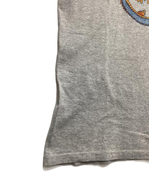 stussy（ステューシー）stussy (ステューシー) 90'sドラゴンプリントTシャツ グレー サイズ:Lの古着・服飾アイテム