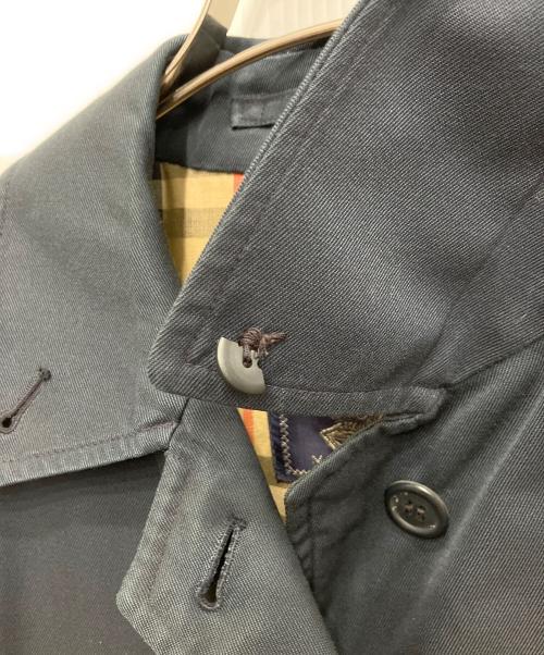 Burberry's（バーバリー）Burberry's (バーバリー) 裏地ノバチェックステンカラーコート ネイビー サイズ:不明の古着・服飾アイテム