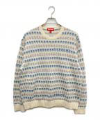 SUPREMEシュプリーム）の古着「Flowers Metallic Sweater」｜アイボリー