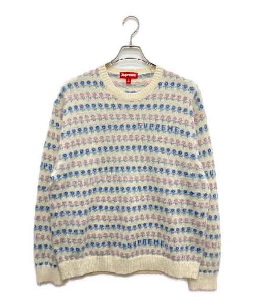 SUPREME（シュプリーム）SUPREME (シュプリーム) Flowers Metallic Sweater アイボリー サイズ:XLの古着・服飾アイテム