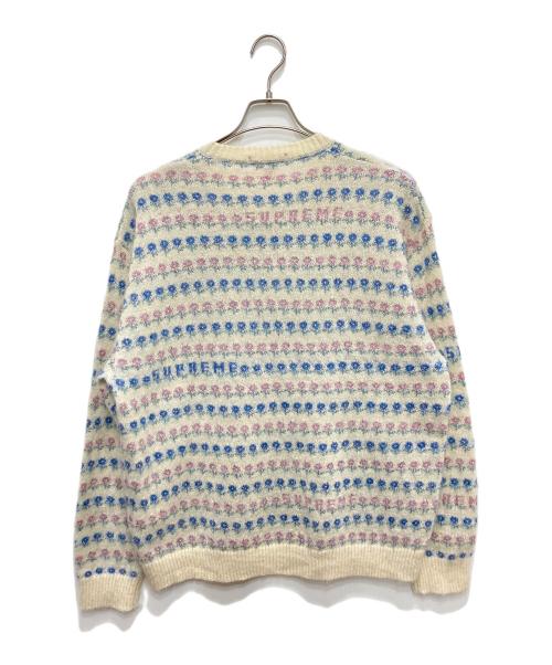 SUPREME（シュプリーム）SUPREME (シュプリーム) Flowers Metallic Sweater アイボリー サイズ:XLの古着・服飾アイテム