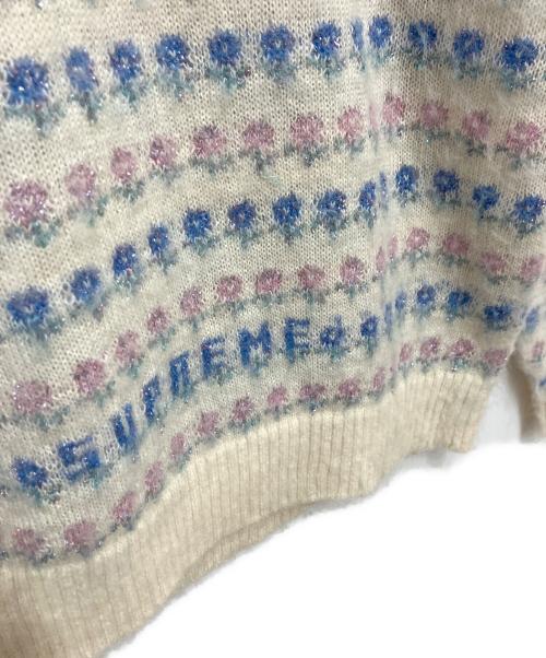 SUPREME（シュプリーム）SUPREME (シュプリーム) Flowers Metallic Sweater アイボリー サイズ:XLの古着・服飾アイテム