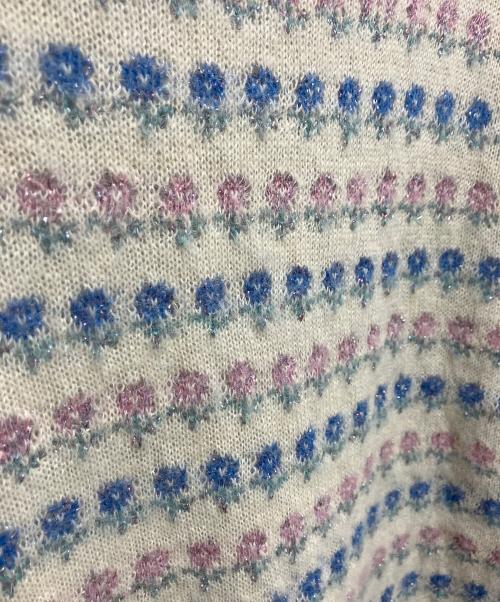 SUPREME（シュプリーム）SUPREME (シュプリーム) Flowers Metallic Sweater アイボリー サイズ:XLの古着・服飾アイテム