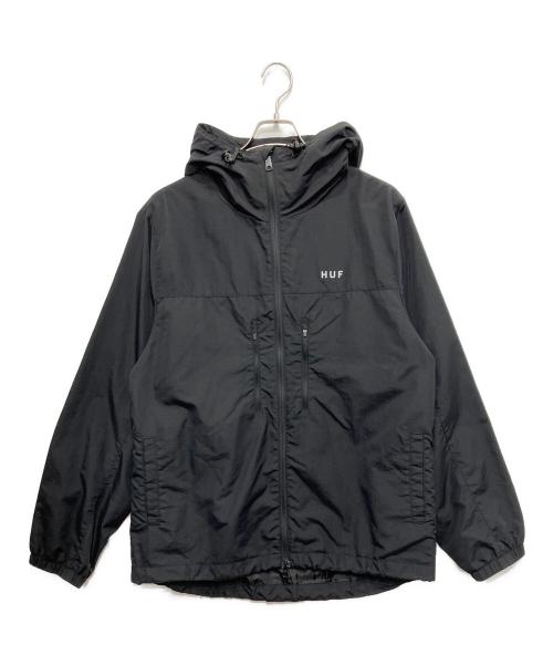 HUF（ハフ）HUF (ハフ) バックリフレクティブロゴマウンテンパーカー ブラック サイズ:Lの古着・服飾アイテム