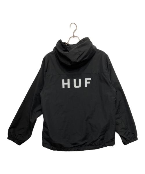 HUF（ハフ）HUF (ハフ) バックリフレクティブロゴマウンテンパーカー ブラック サイズ:Lの古着・服飾アイテム