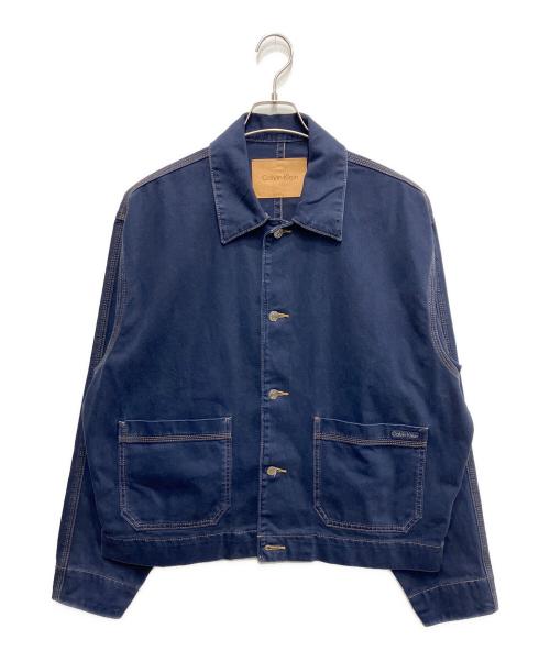 Calvin Klein（カルバンクライン）Calvin Klein (カルバンクライン) デッキジャケット ネイビー サイズ:Mの古着・服飾アイテム
