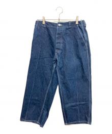Sheba（シーバ）の古着「ピンタックデニムパンツ」｜インディゴ