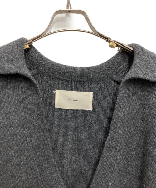 TODAYFUL（トゥデイフル）TODAYFUL (トゥデイフル) Soft Skipper Knit グレー サイズ:freeの古着・服飾アイテム