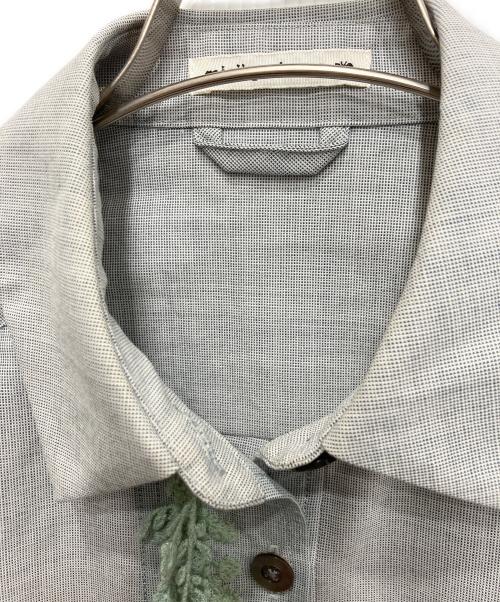 mina perhonen（ミナ ペルホネン）mina perhonen (ミナ ペルホネン) floraleafジャケット グレー サイズ:38の古着・服飾アイテム