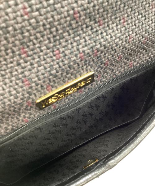 Yves Saint Laurent（イヴサンローラン）Yves Saint Laurent (イヴサンローラン) オールドフラップショルダーバッグ グレーの古着・服飾アイテム