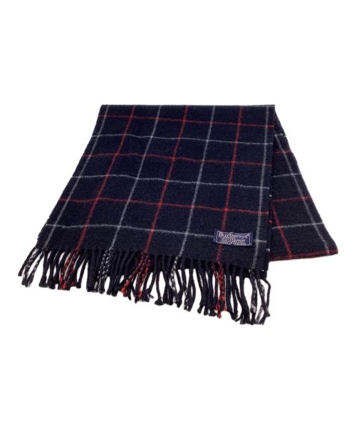 Burberry's（バーバリーズ）Burberry's (バーバリーズ) カシミヤマフラー ネイビーの古着・服飾アイテム