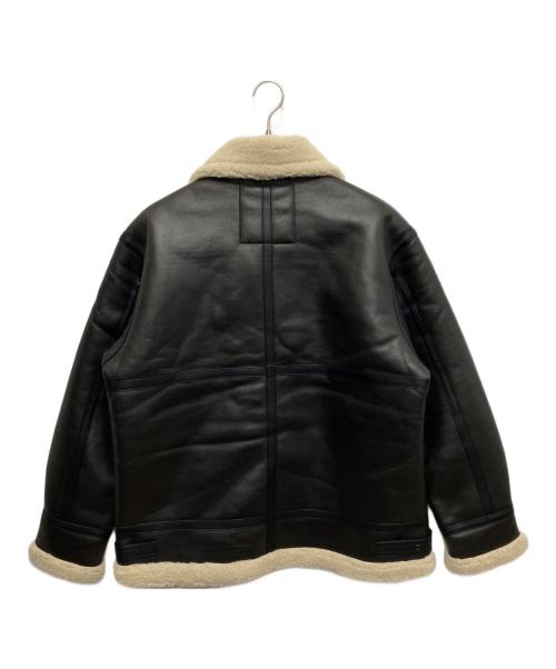 ALPHA（アルファ）ALPHA (アルファ) B-3フェイクムートンフライトジャケット ブラウン サイズ:Lの古着・服飾アイテム