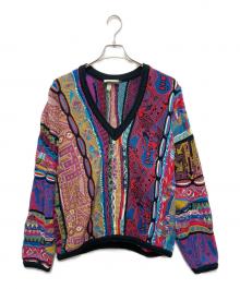 Coogi（クージー）の古着「Vネック3Dニット」｜マルチカラー