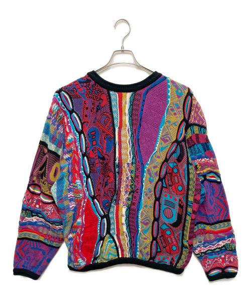 Coogi（クージー）Coogi (クージー) Vネック3Dニット マルチカラー サイズ:Mの古着・服飾アイテム