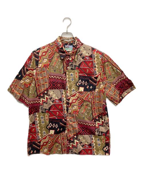 reyn spooner（レイン スプナー）reyn spooner (レイン スプナー) アロハシャツ ブラック×レッド サイズ:Mの古着・服飾アイテム