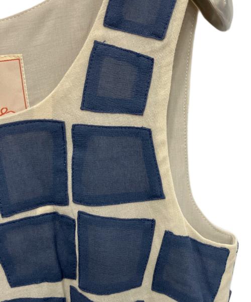 Sybilla（シビラ）Sybilla (シビラ) パッチワークノースリーブワンピース マルチカラー サイズ:Mの古着・服飾アイテム