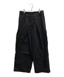 KUON（クオン）の古着「Black Denim Hakama Trousers」｜ブラック