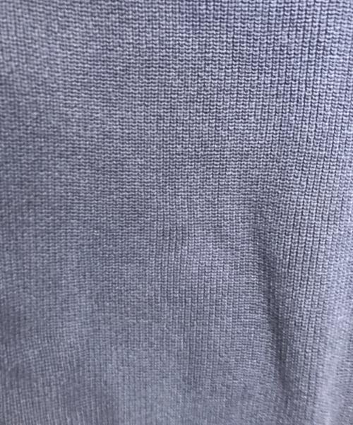Maison Margiela（メゾンマルジェラ）Maison Margiela (メゾンマルジェラ) パネルコットンハイネックニット ネイビー サイズ:Lの古着・服飾アイテム