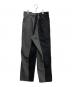 ISSEY MIYAKE (イッセイミヤケ) 切替シンチバックパンツ ブラック×グレー サイズ:M：8000円