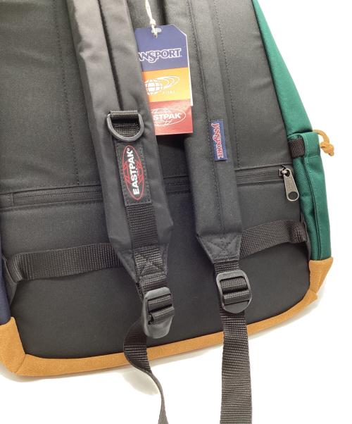 JANSPORT（ジャンスポーツ）JANSPORT (ジャンスポーツ) EASTPAK (イーストパック) BEAMS (ビームス) トリプルネームバックパック グリーン×ネイビーの古着・服飾アイテム