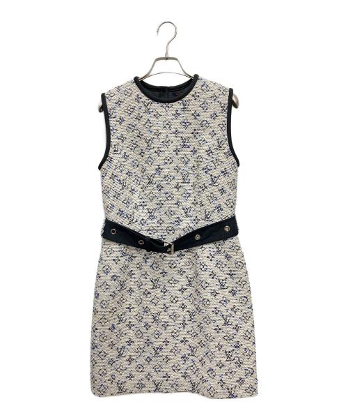LOUIS VUITTON（ルイ ヴィトン）LOUIS VUITTON (ルイ ヴィトン) モノグラム ノースリーブワンピース ベージュ サイズ:36の古着・服飾アイテム