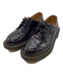 Dr.Martens（ドクターマーチン）の古着「エナメル3ホールシューズ」｜ブラック