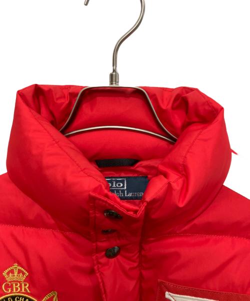 POLO RALPH LAUREN（ポロ・ラルフローレン）POLO RALPH LAUREN (ポロ・ラルフローレン) ダウンベスト レッド サイズ:Sの古着・服飾アイテム