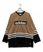 adidasアディダス）の古着「ホッケージャージ」｜ベージュ