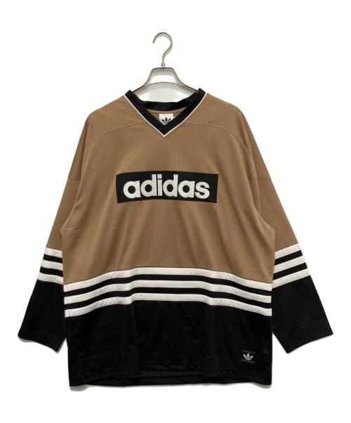 adidas（アディダス）adidas (アディダス) ホッケージャージ ベージュ サイズ:3XL 未使用品の古着・服飾アイテム
