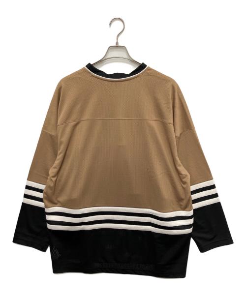 adidas（アディダス）adidas (アディダス) ホッケージャージ ベージュ サイズ:3XL 未使用品の古着・服飾アイテム