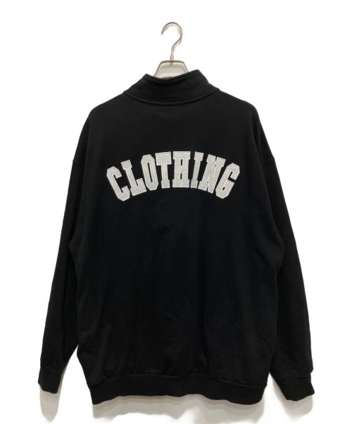 X-LARGE（エクストララージ）X-LARGE (エクストララージ) ハーフジップスウェット ブラック サイズ:XLの古着・服飾アイテム