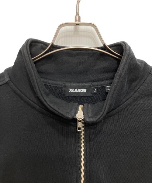 X-LARGE（エクストララージ）X-LARGE (エクストララージ) ハーフジップスウェット ブラック サイズ:XLの古着・服飾アイテム