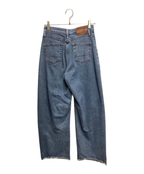Something（サムシング）Something (サムシング) FREAK'S STORE (フリークスストア) 別注 TUCK CURVE WIDE DENIM PANTS インディゴ サイズ:Ｓの古着・服飾アイテム