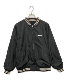 X-LARGE（エクストララージ）の古着「REVERSIBLE BASEBALL JACKET（リバーシブルベースボールジャケット）」｜ブラック