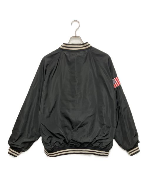 X-LARGE（エクストララージ）X-LARGE (エクストララージ) REVERSIBLE BASEBALL JACKET（リバーシブルベースボールジャケット） ブラック サイズ:Lの古着・服飾アイテム