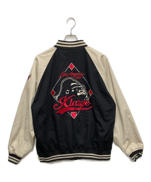 X-LARGE（エクストララージ）X-LARGE (エクストララージ) REVERSIBLE BASEBALL JACKET（リバーシブルベースボールジャケット） ブラック サイズ:Lの古着・服飾アイテム