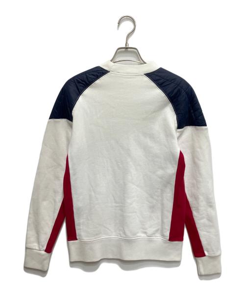 maison kitsune（メゾンキツネ）maison kitsune (メゾンキツネ) パフ切替スウェット ホワイト サイズ:XSの古着・服飾アイテム